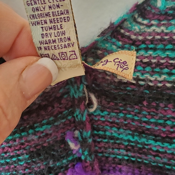 American Rag Stripe Long Sweater Vest Size Small - Picture 6 of 6